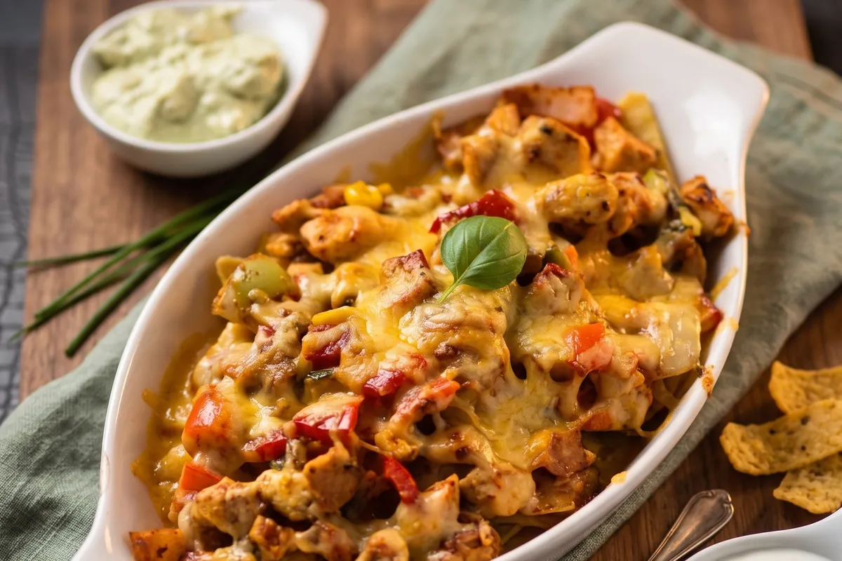 Symbolbild: Nachos Pollo (Pouletbrust) und Gemüse